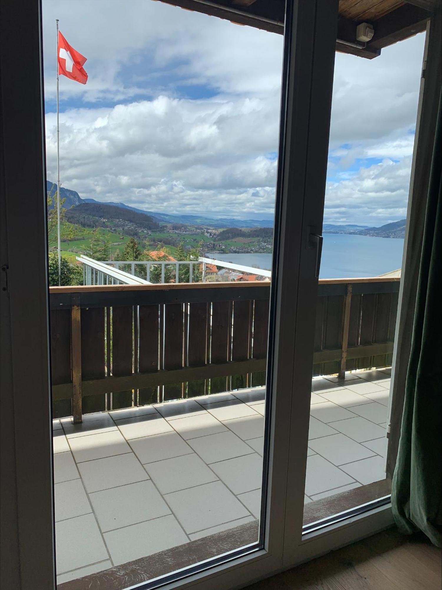 Eva'S Seeblick Krattigen Zimmer foto